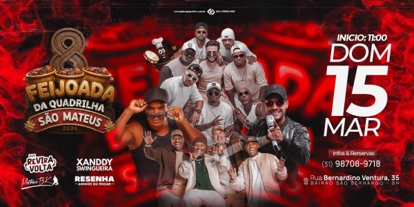 Imagem do evento 8° FEIJOADA DA QUADRILHA SÃO MATEUS
