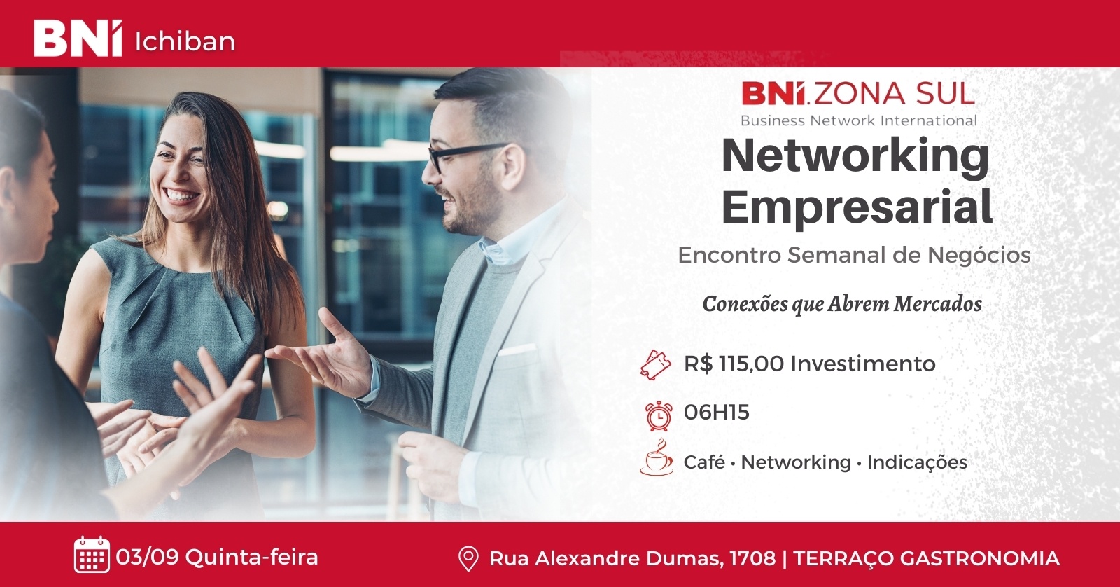 BNI ZONA SUL NETWORKING EMPRESARIAL