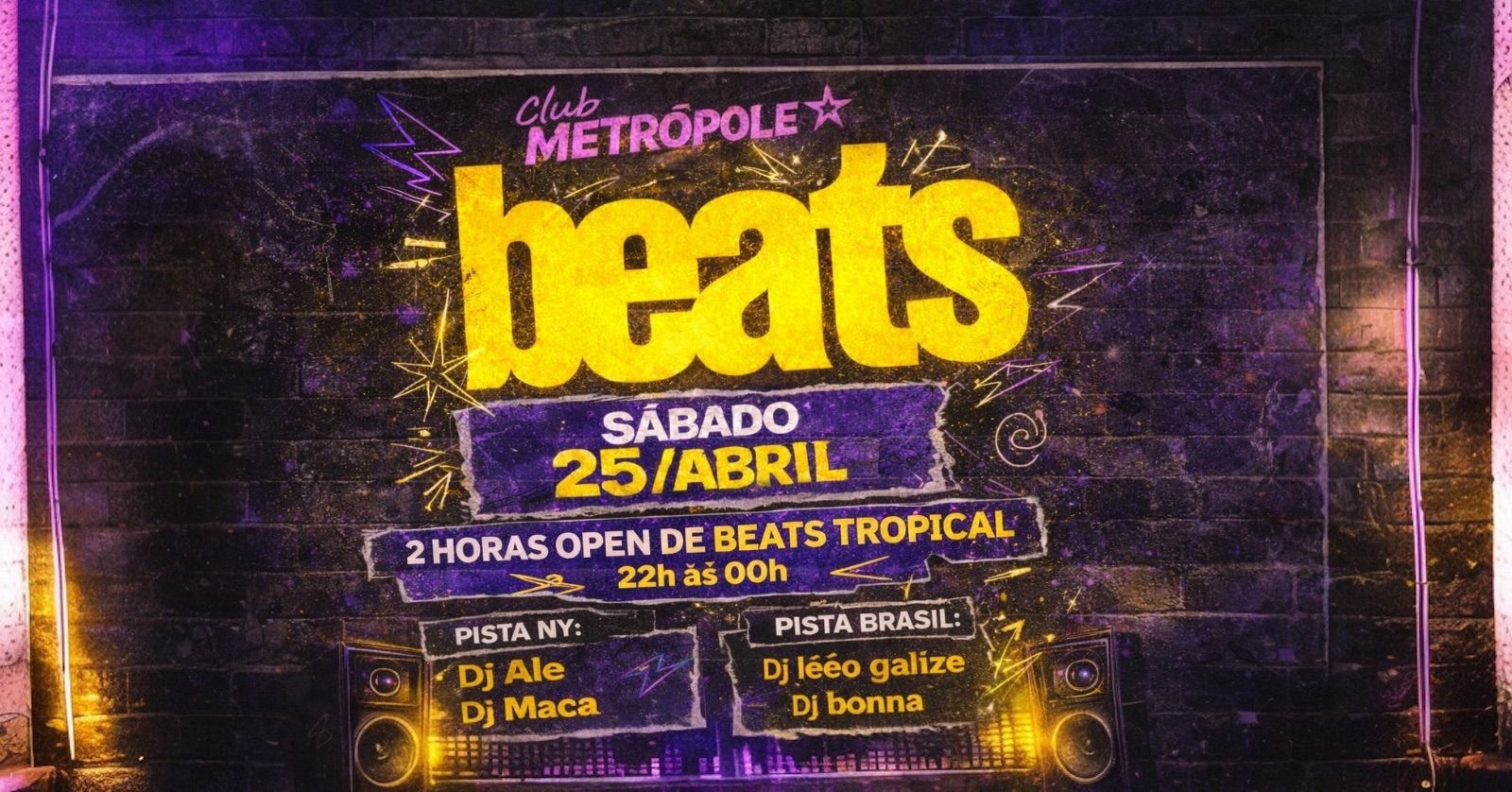 BEATS - 2 Horas de beats - Sábado - 25/Abril - Recife, PE