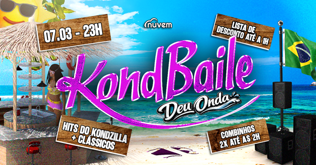 KondBaile / Deu onda com Hits do Kondzilla - 7/3 - Porto Alegre, RS