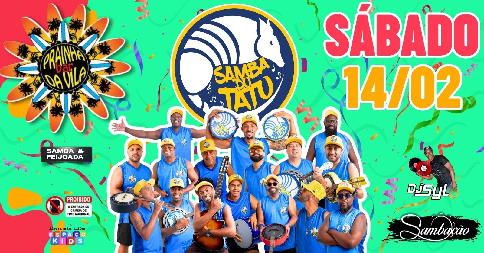 SÁBADO CARNAVAL (Samba do Tatu) - São Paulo, SP