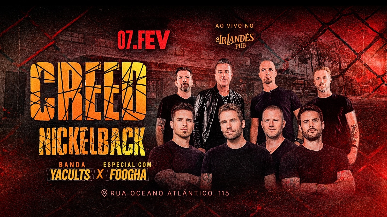 07/02 - Banda YaCults e Foogha com Especial Creed e Nickelback - Campo Grande, MS