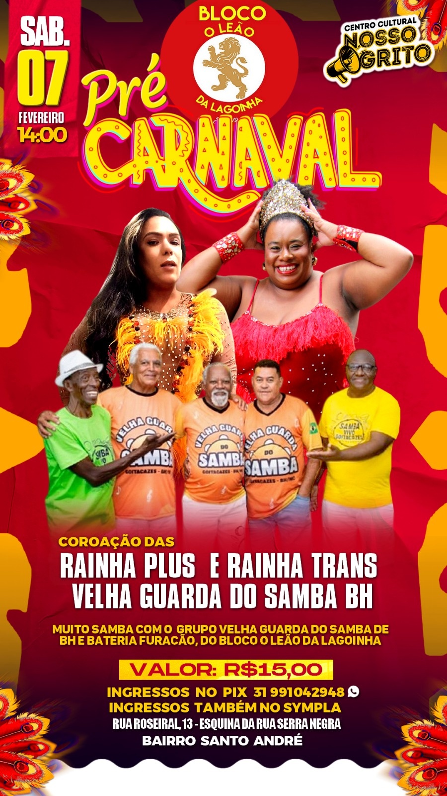 Pré carnaval do bloco O Leão da Lagoinha - Belo Horizonte, MG