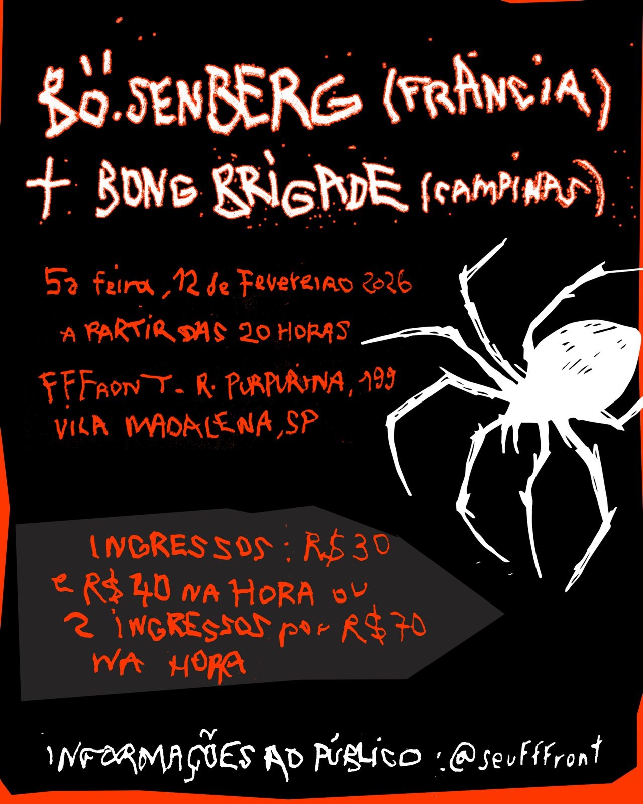 Bong Brigade (Campinas) e BÖ.SENBERG (França) - São Paulo, SP