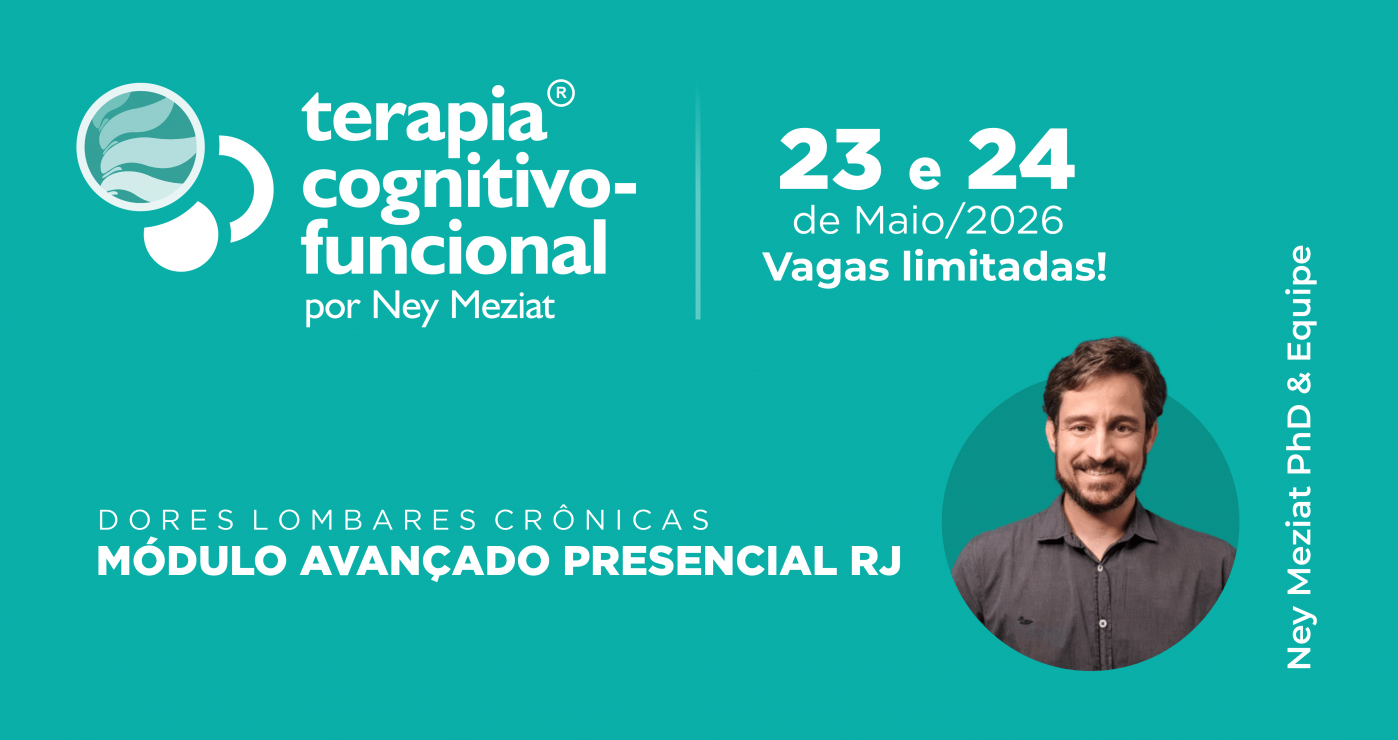 CURSO AVANÇADO DE TERAPIA COGNITIVO-FUNCIONAL NAS DORES LOMBARES CRÔNICAS
