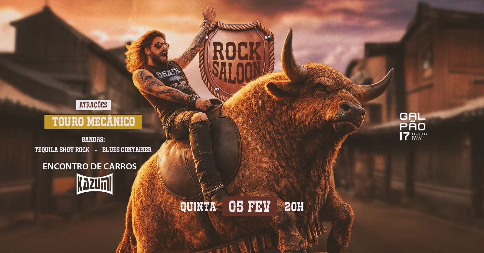 Rock Saloon- Galpão 17 - Brasília, DF