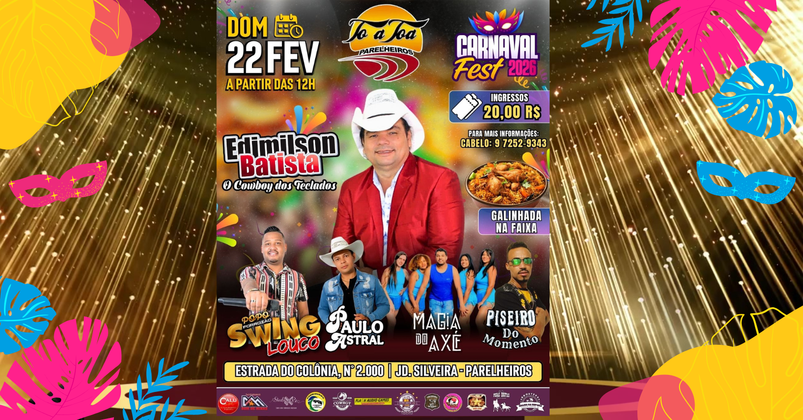 Carnaval Fast Rancho Tô a Toa - São Paulo, SP