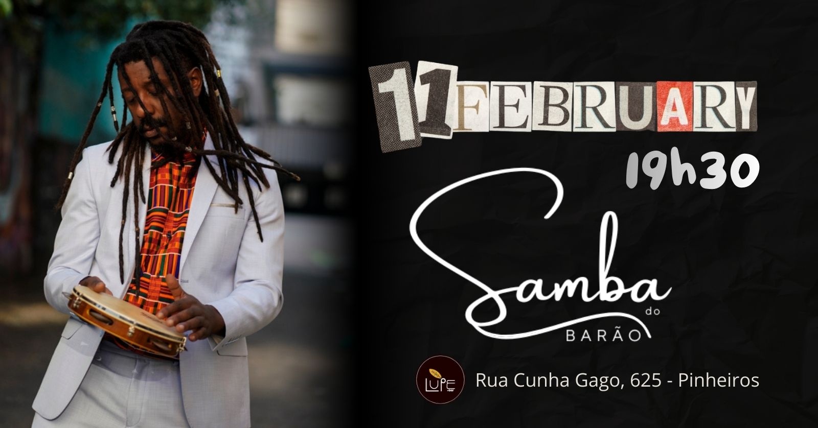 RODA DE SAMBA COM ALEXANDRE BARÃO - São Paulo, SP