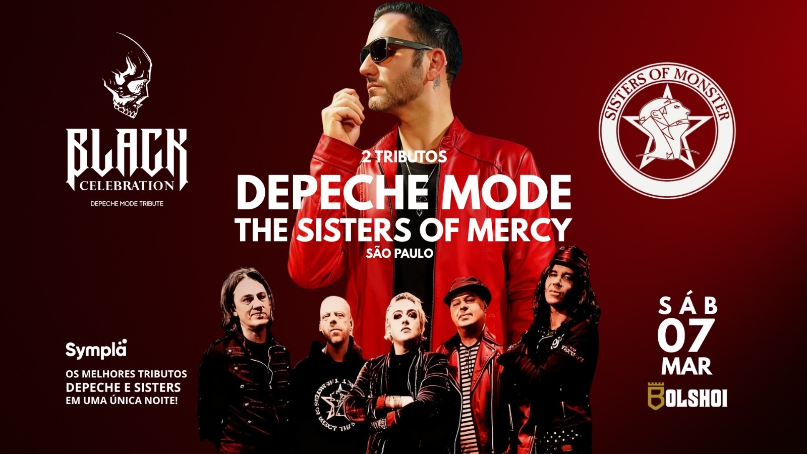 DEPECHE MODE + THE SISTERS OF MERCY TRIBUTOS - Goiânia, GO