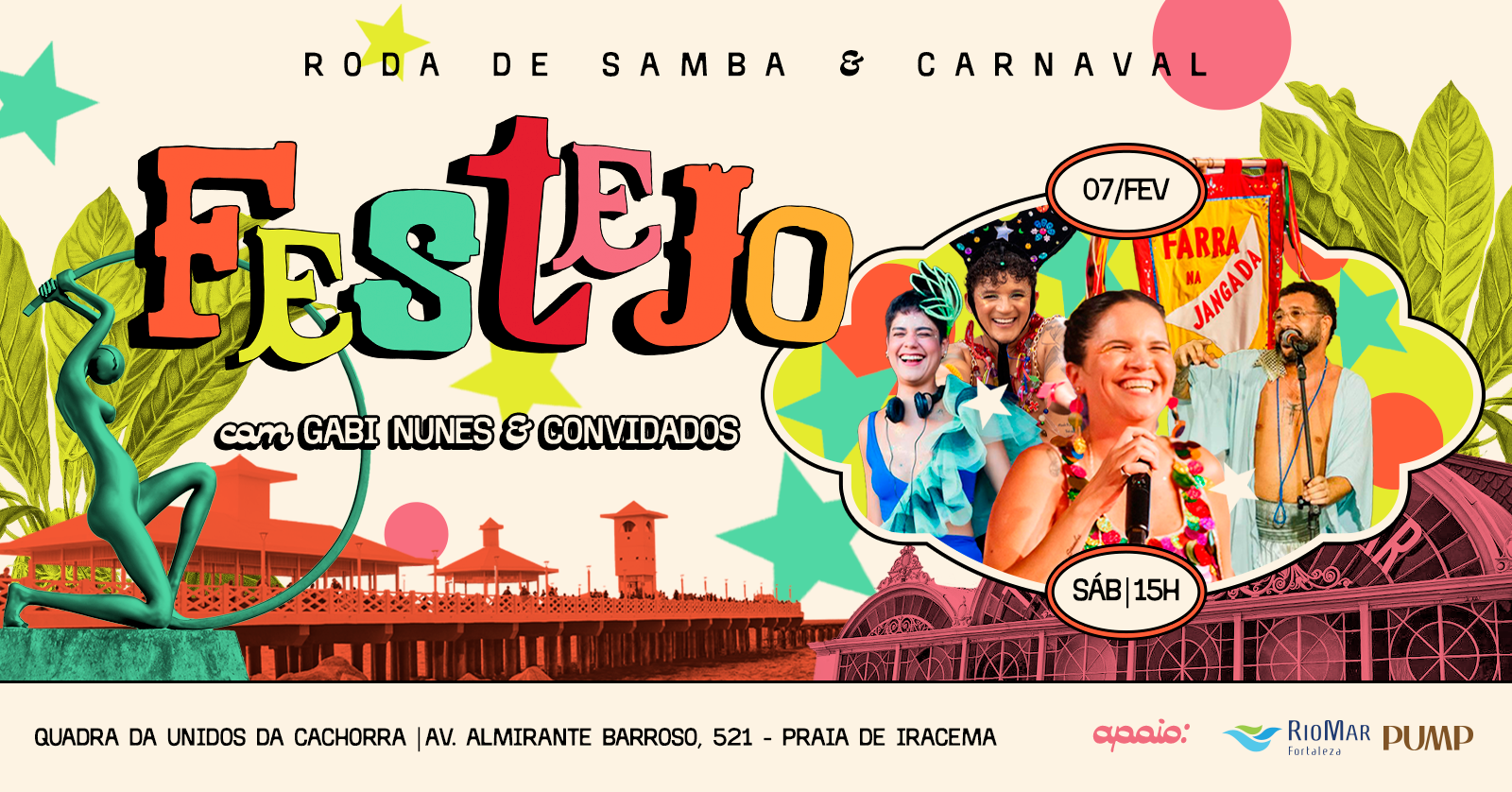 Festejo: roda de samba e carnaval - Ano II - Fortaleza, CE