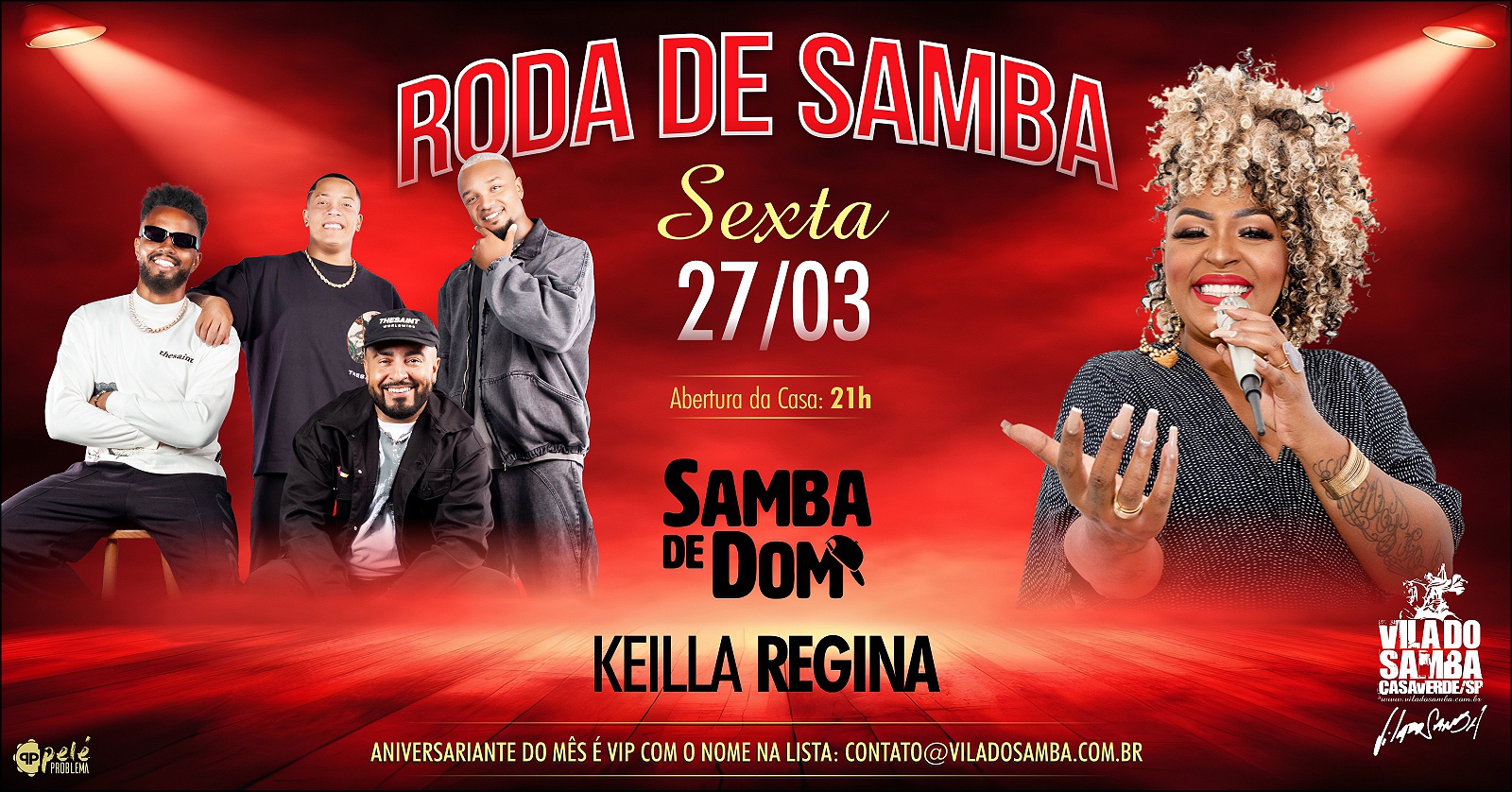 SAMBA DE DOM E KEILLA REGINA NA VILA DO SAMBA - São Paulo, SP