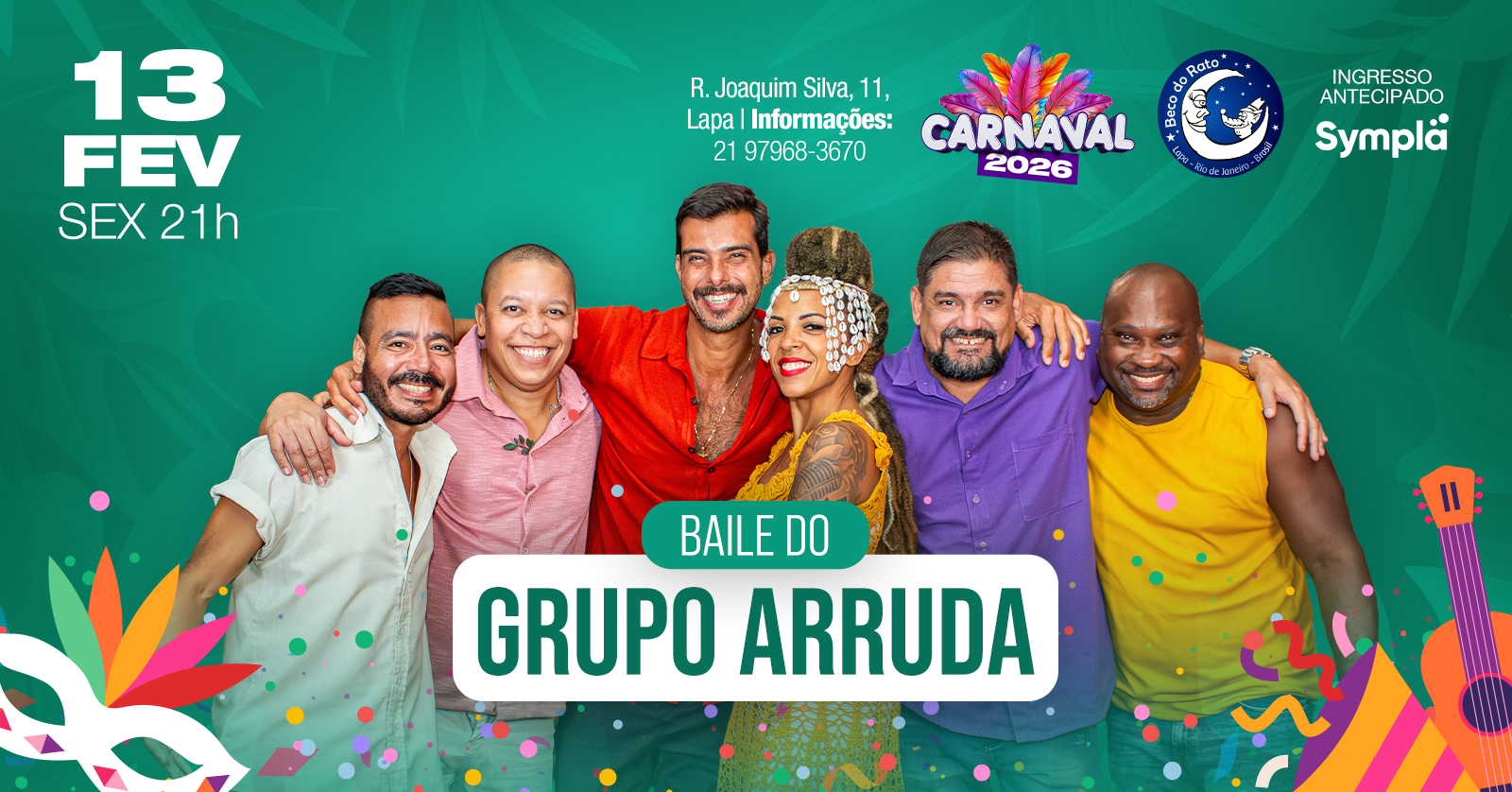 BAILE DO ARRUDA NO BECO DO RATO - Lapa, RJ