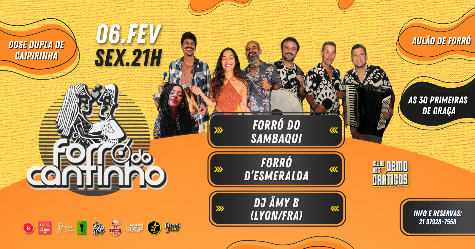 Forró do Cantinho com Forró D'Esmeralda e Forró do Sambaqui - Rio de Janeiro, RJ