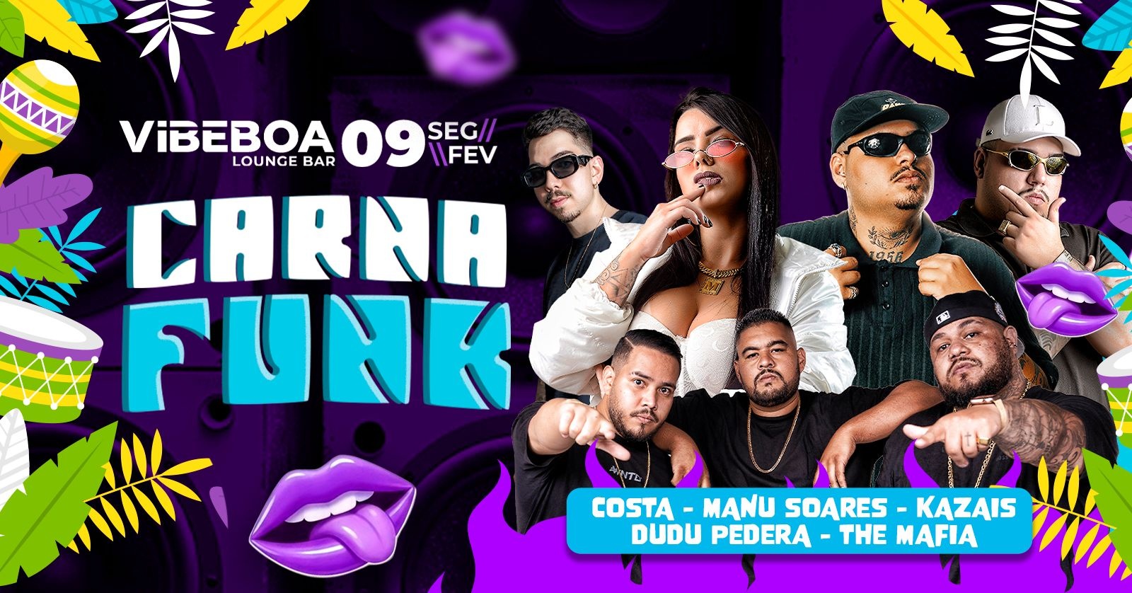 CARNA FUNK | Vibe Boa Lounge Bar | Segunda - 09/02 19h - Brasília, DF