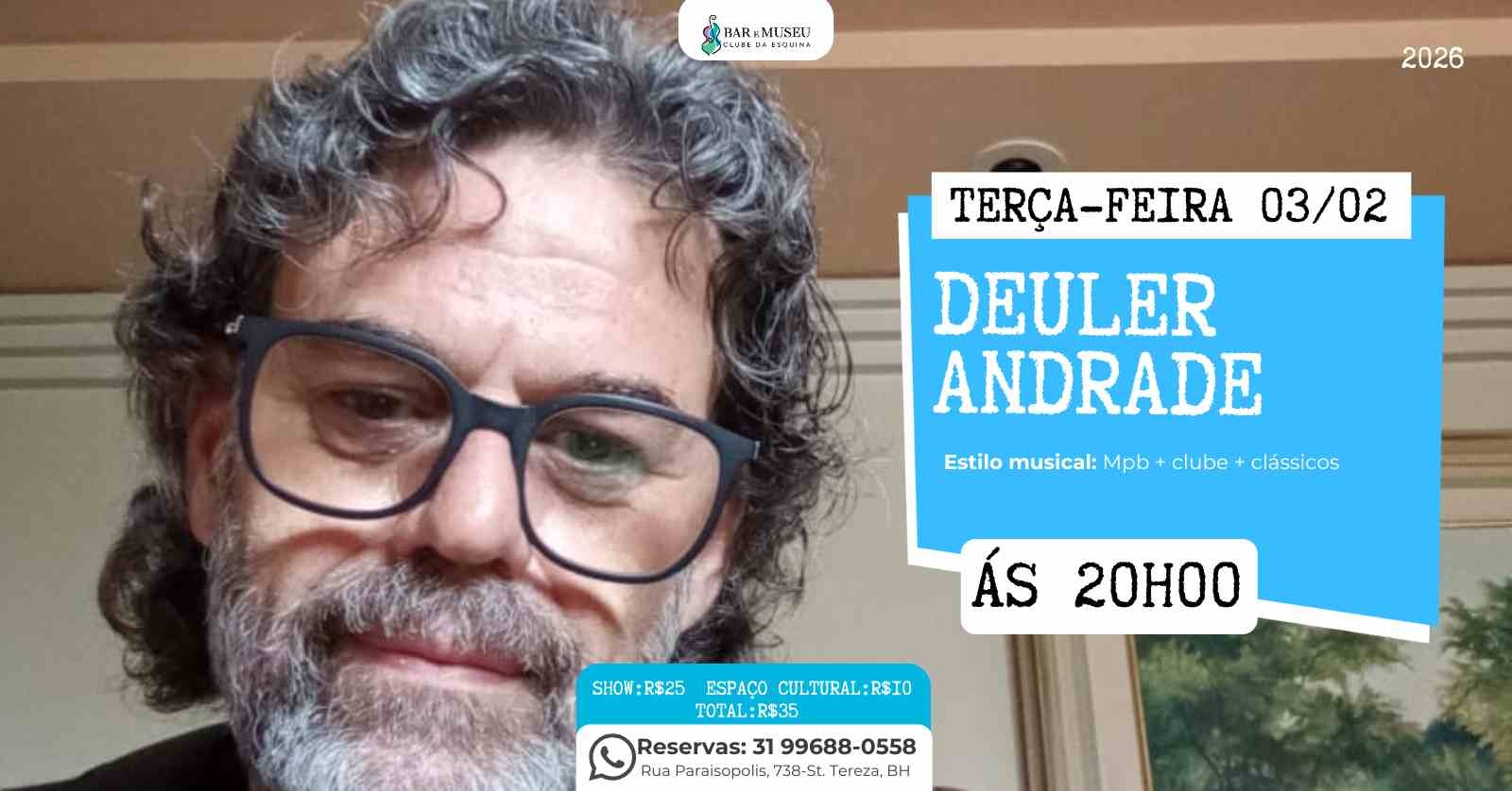 New Home - Push 11 Deuler Andrade canta Clube da Esquina