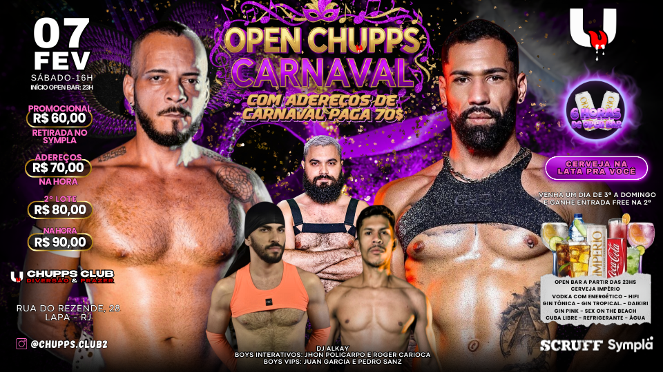 OPEN CHUPPS CARNAVAL - Rio de Janeiro, RJ