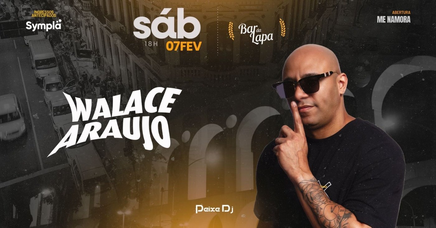 WALACE ARAUJO NO BAR DA LAPA em Rio de Janeiro - Sympla