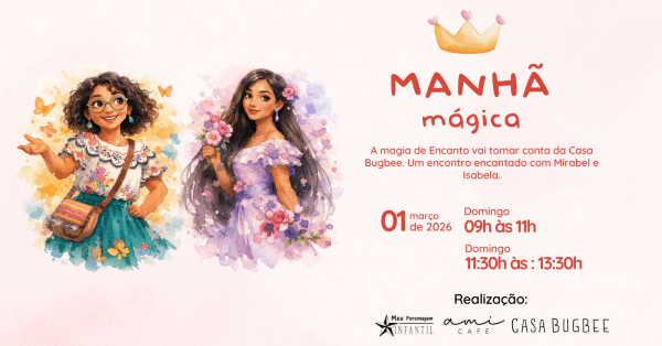 Imagem do evento Manhã Mágica: Encanto - Mirabel e Isabela