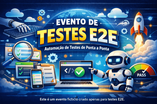 Imagem do evento Página de Teste: Desvendando o Teste End-to-End!!