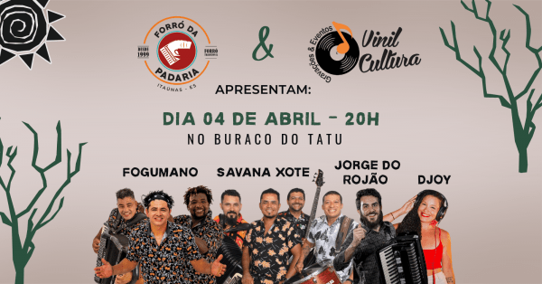 Imagem do evento FORRÓ DA PADARIA - 04 DE ABRIL DE 2026