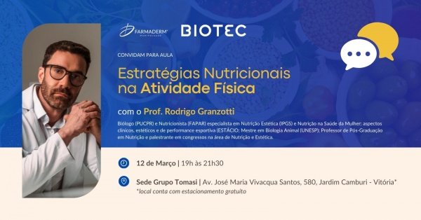Imagem do evento Estratégias Nutricionais na Atividade Física