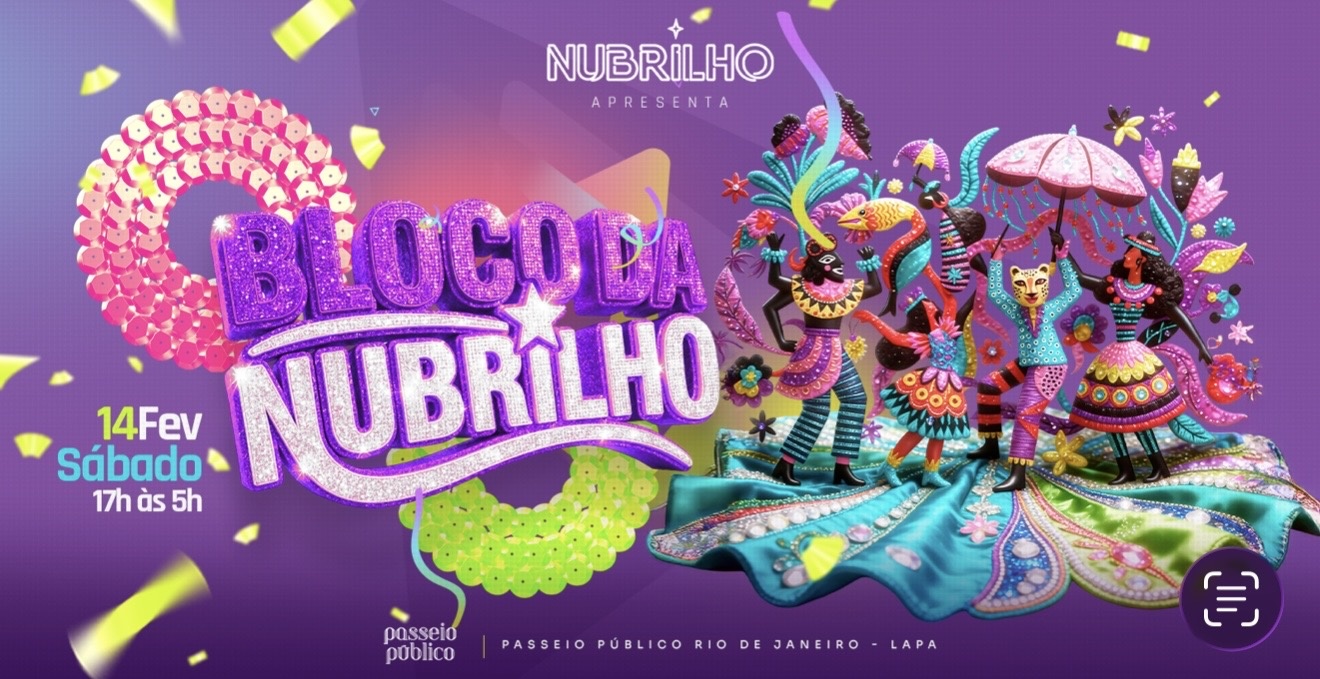 BLOCO DA NUBRILHO | SÁBADO DE CARNAVAL | PASSEIO PÚBLICO | 12H DE FESTA |