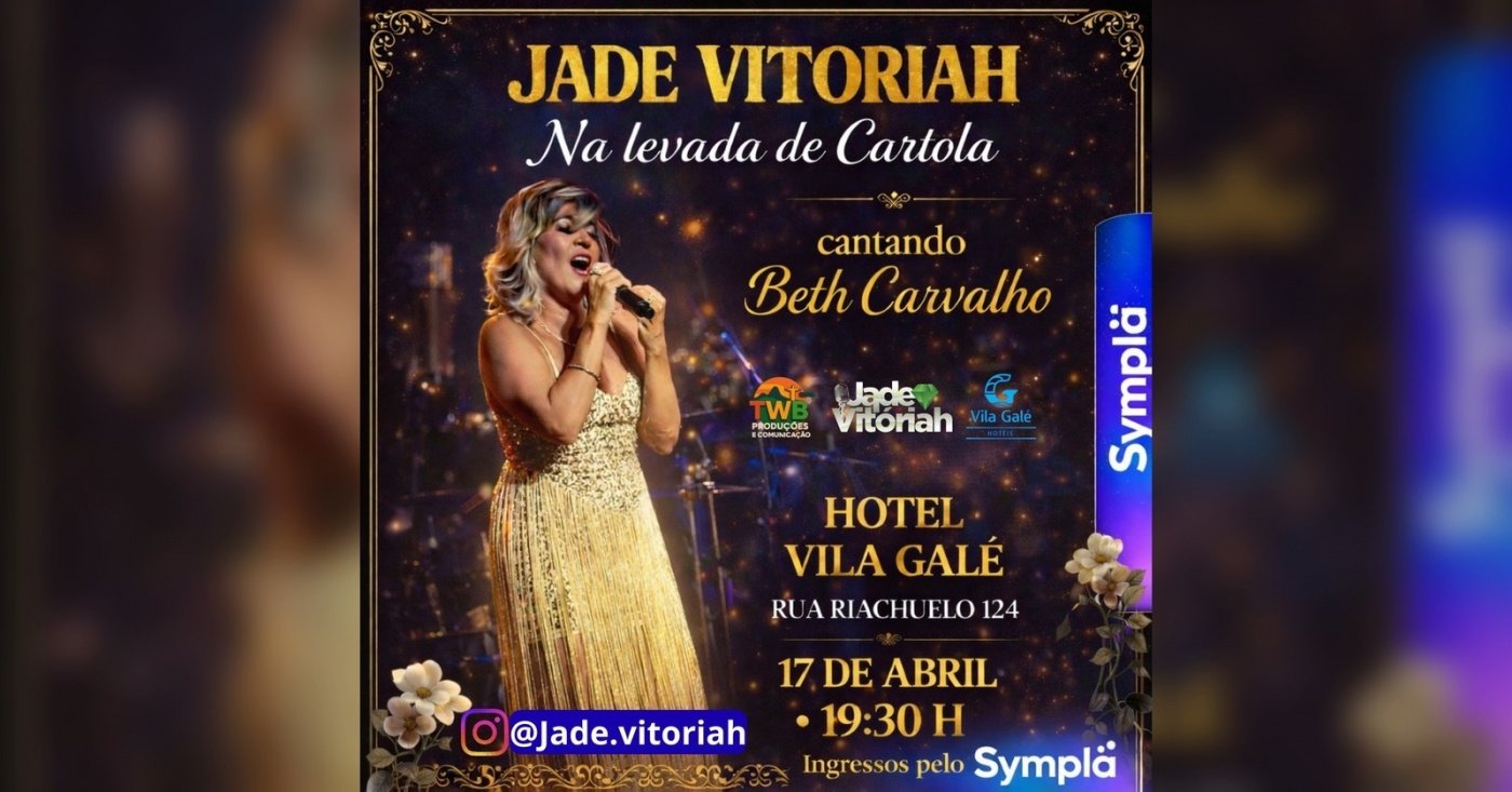 JADE VITÓRIAH - NA LEVADA DE CARTOLA - CANTANDO BETH CARVALHO.
