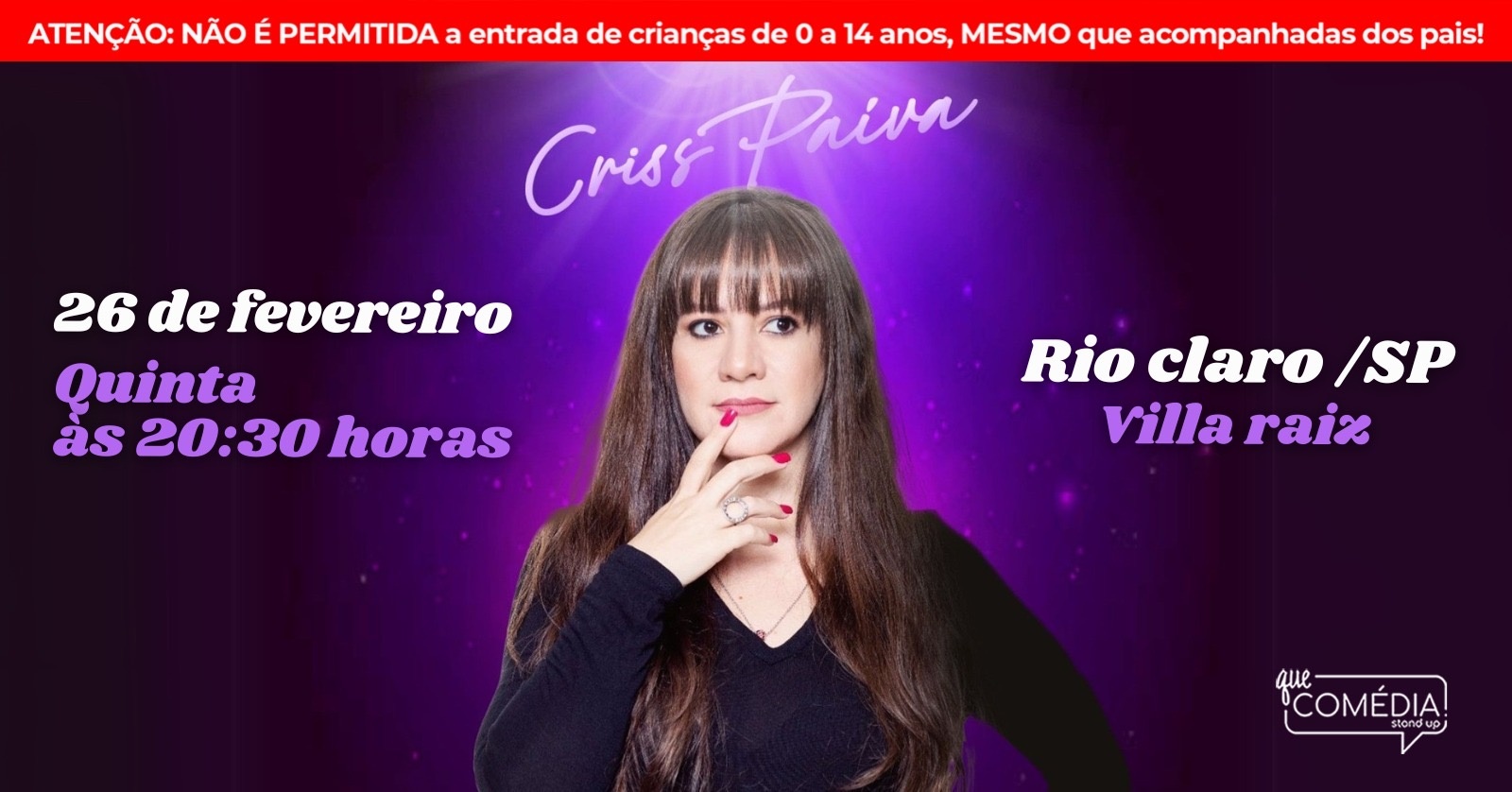 Criss Paiva em Rio Claro - Stand Up Comedy