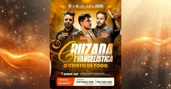 Imagem do evento CRUZADA EVANGELÍSTICA O CRISTO DE FOGO 2026