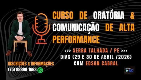 Imagem do evento CURSO DE ORATÓRIA E COMUNICAÇÃO DE ALTO IMPACTO
