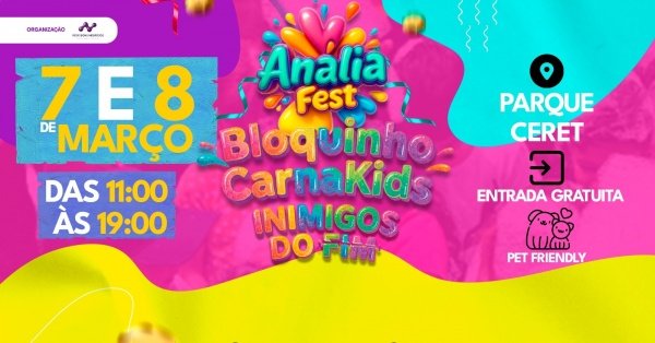 Imagem do evento Carnaval do Anália Fest - Bloquinho Carnakids - Inimigos do Fim - 7 e 8 de Março