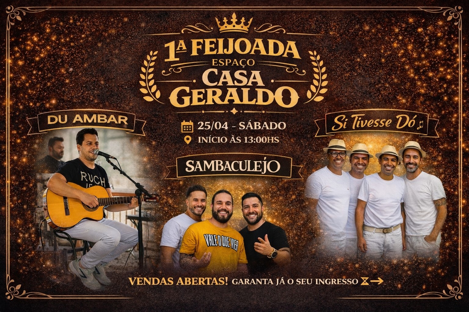 1ª Feijoada Espaço Casa Geraldo SJBV - São João da Boa Vista, SP