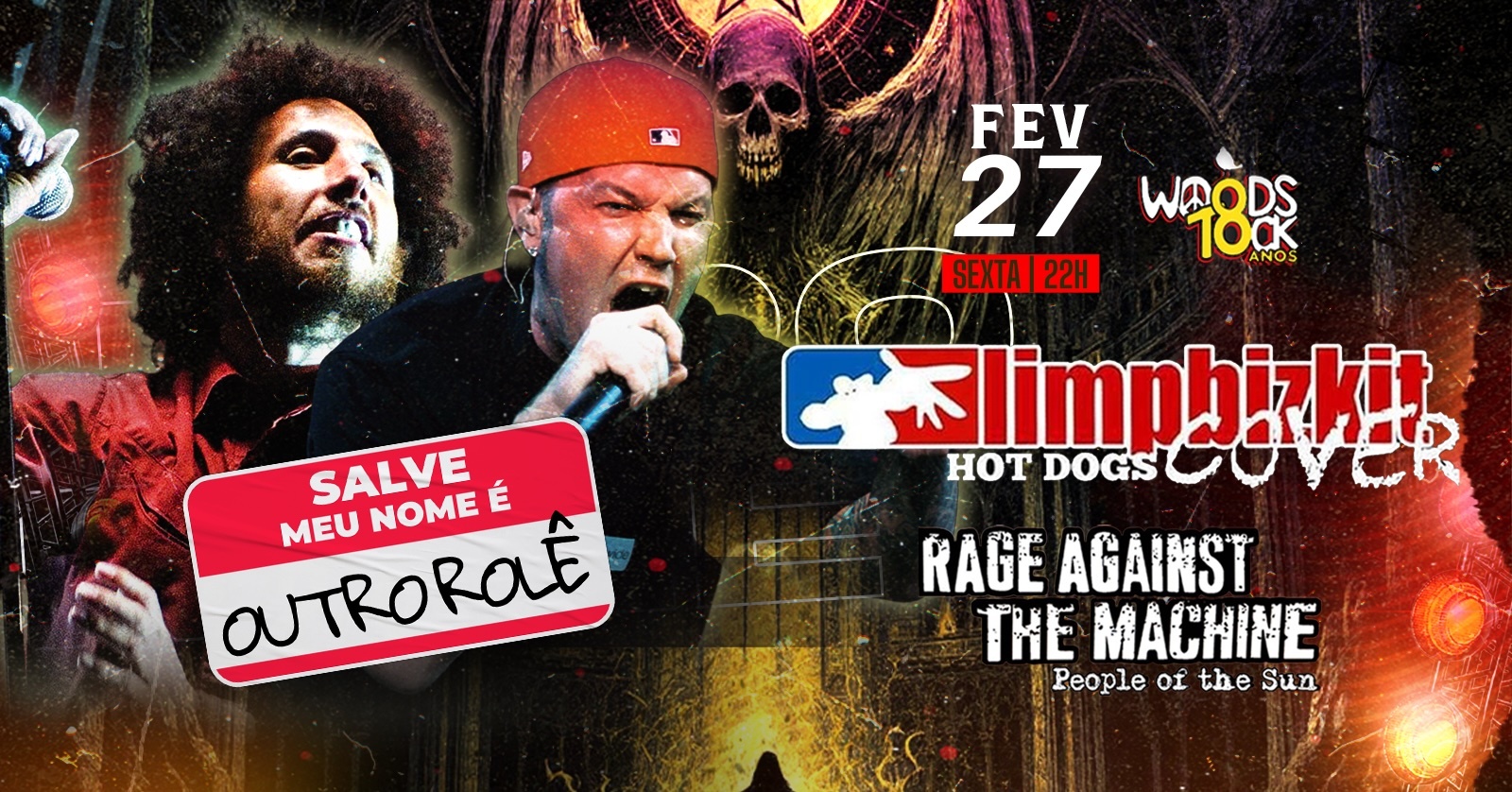 Rage Against The Machine e Limp Bizkit no Woods em Campinas
