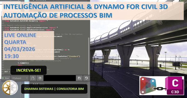 INTELIGÊNCIA ARTIFICIAL E DYNAMO FOR CIVIL 3D | AUTOMAÇÃO DE PROCESSOS ...