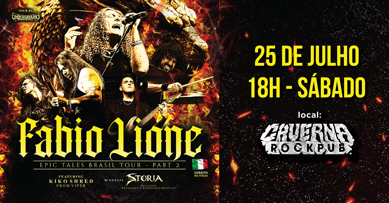 25/07 - Fábio Lione - Epic Tales Brasil Part 2 em Belo Horizonte