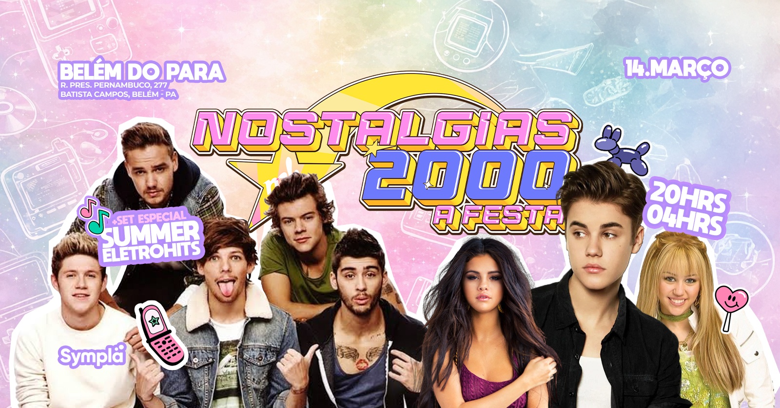 ESTREIA SÁBADO: Nostalgias 2000 A Festa - Edição BELÉM -  R. Pres. Pernambuco, 277 (Studio Pub) - Belém, PA