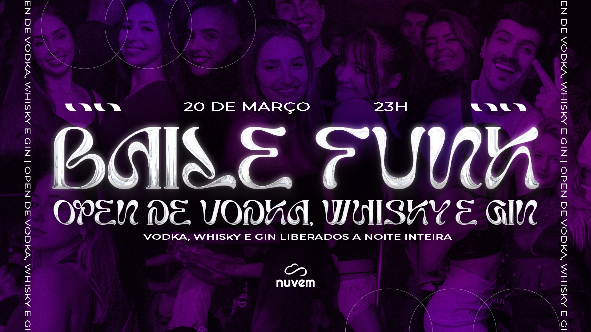 Baile Funk - Vodka, Whisky e Gin Liberados - 20/3 - Porto Alegre, RS