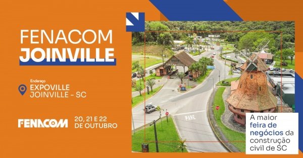 Imagem do evento FENACOM 2026 - JOINVILLE/SC - A MAIOR FEIRA DA CONSTRUÇÃO CIVIL DE SANTA CATARINA