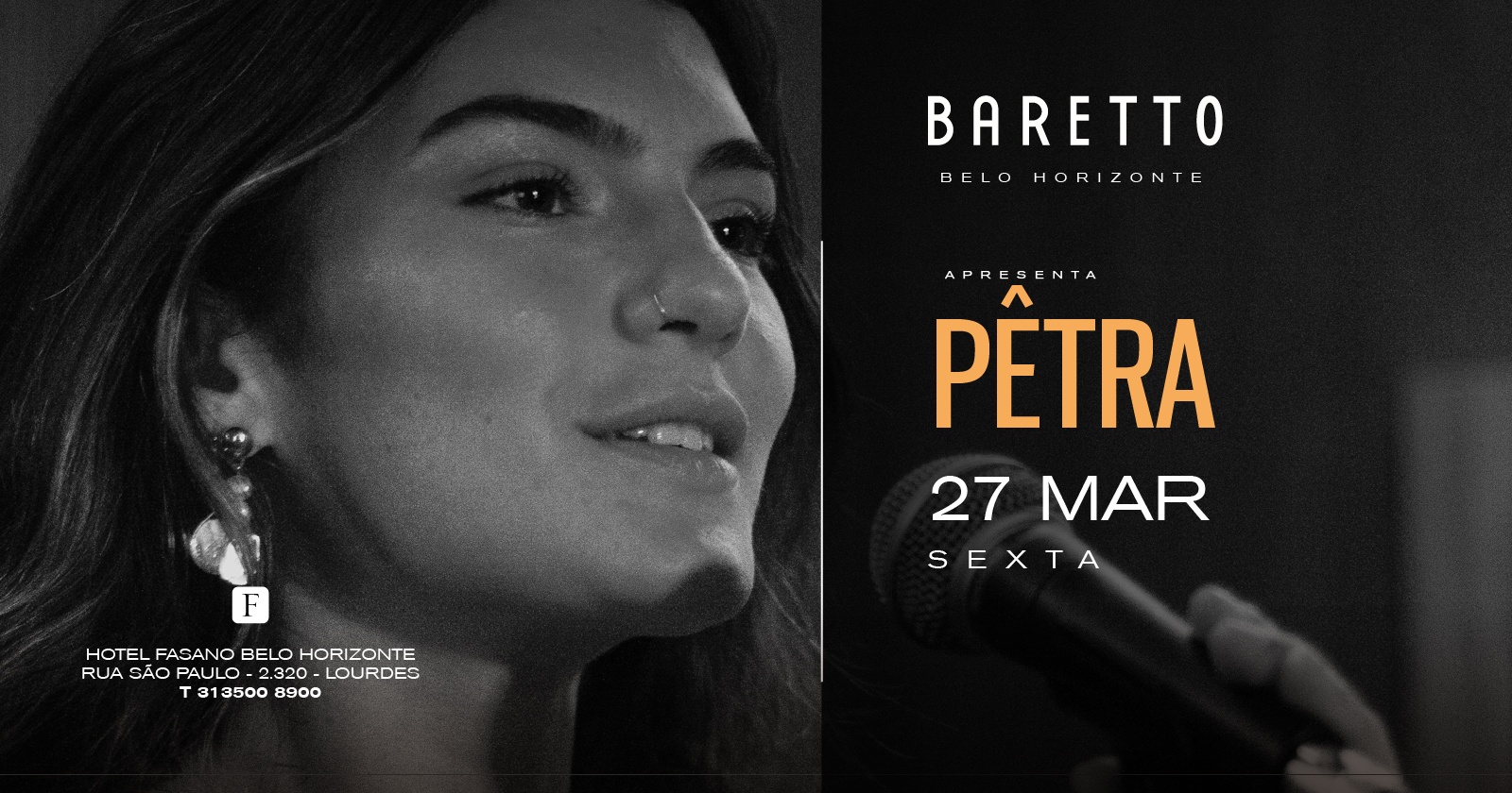 Baretto Recebe Pêtra em Belo Horizonte