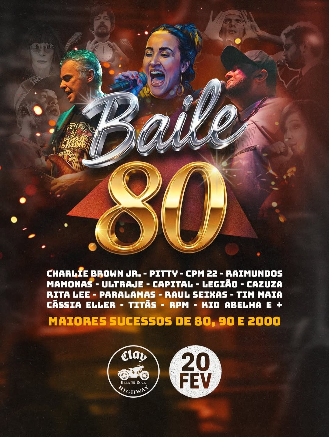 BAILE 80 O MELHOR DO ROCK NACIONAL EM UMA NOITE INESQUECIVEL 