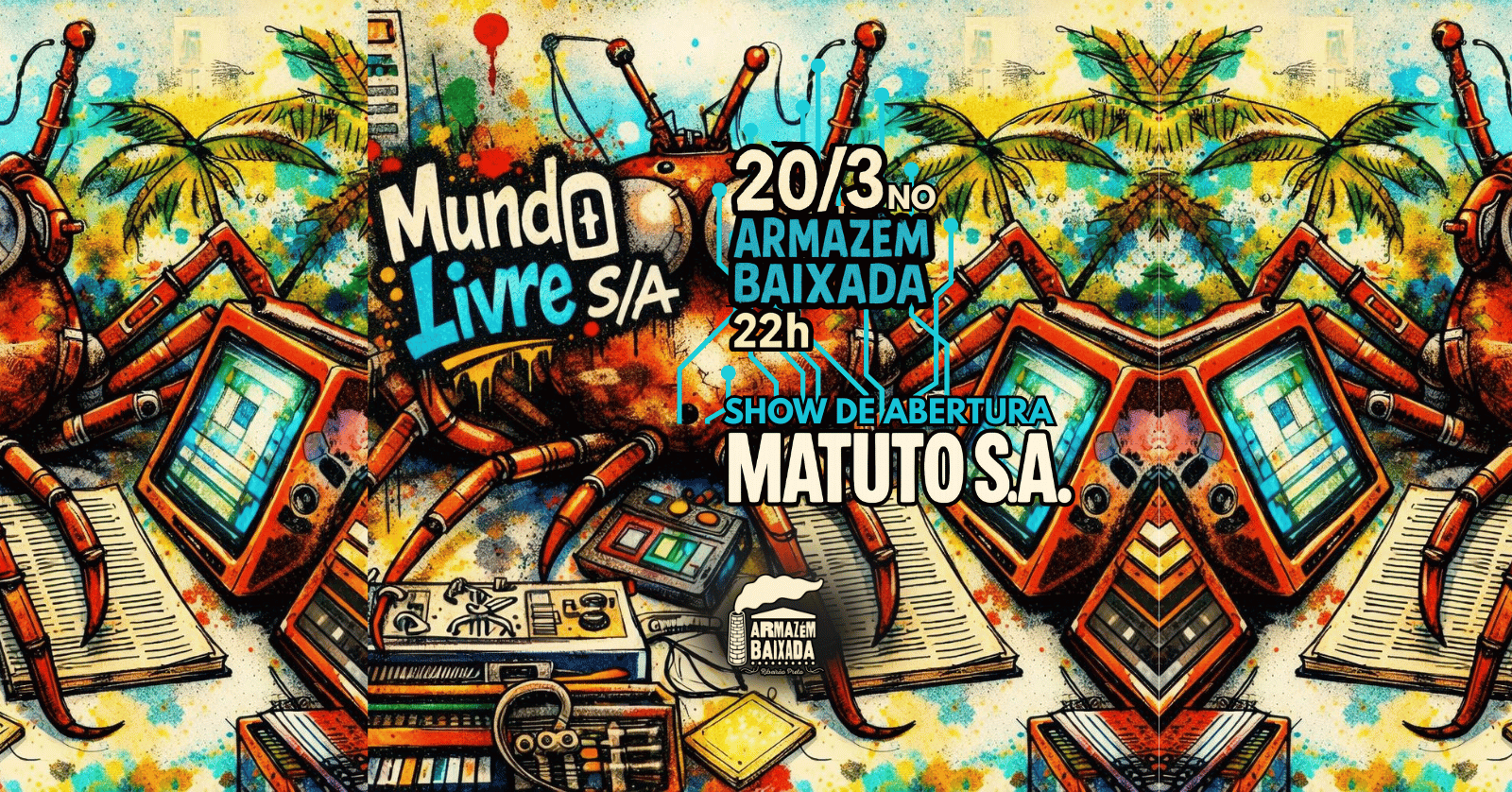 Mundo Livre S/A e Matuto S.A. no Armazém Baixada - Ribeirão Preto, SP