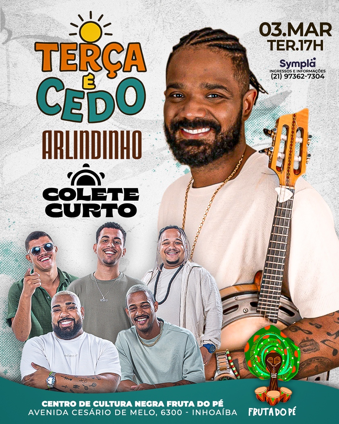 Arlindinho e Colete Curto - Terça é Cedo em Rio de Janeiro