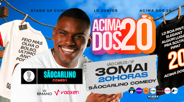 Imagem do evento LD JÚNIOR | ACIMA DOS 20 | STANDUP COMEDY | SHOW DE COMÉDIA