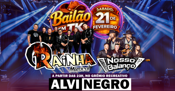 Bailão em TK. em Taquari - Sympla