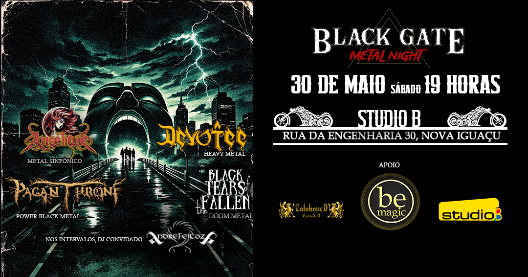 BLACK GATE Metal Night - Rio de Janeiro, RJ