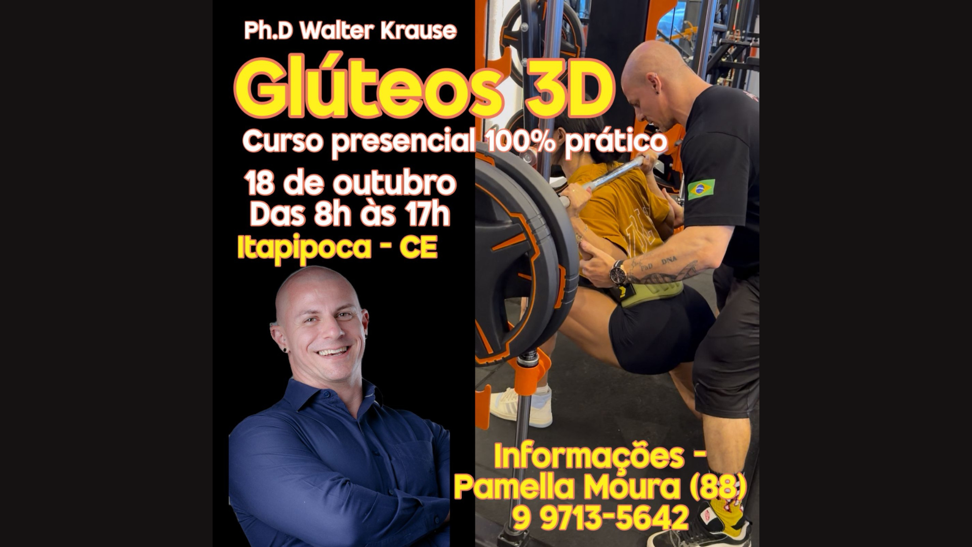 Glúteo 3D - Curso Presencial 100% Prático
