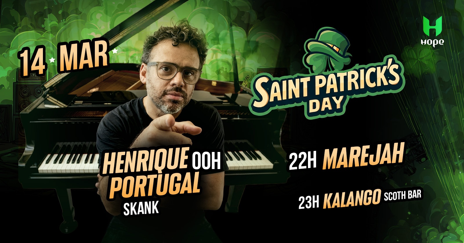14/03 - Henrique Portugal (Skank)  Saint Patrick’s Day - Betim, MG