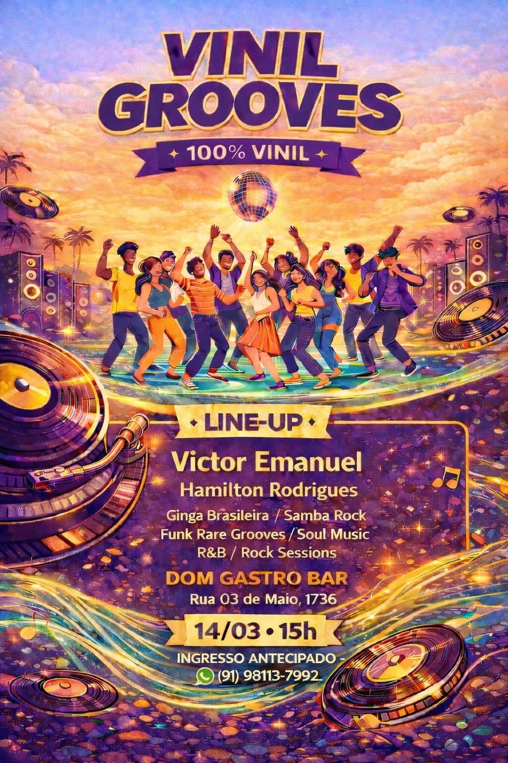 VINIL GROOVES 100% VINIL 2 EDIÇÃO - Belém, PA