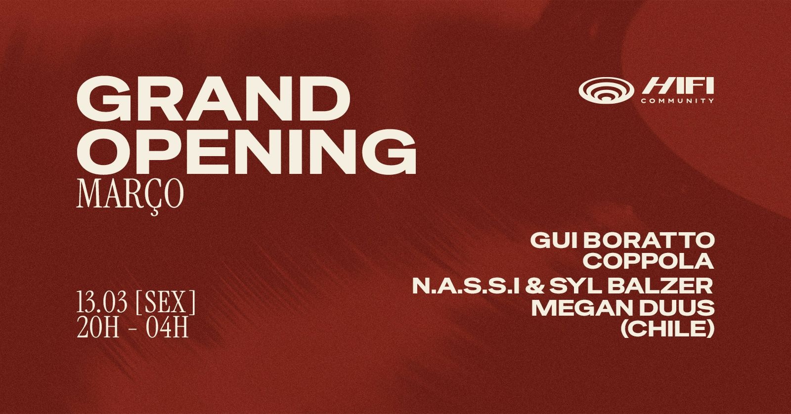 GRAND OPENING HIFI COMMUNITY