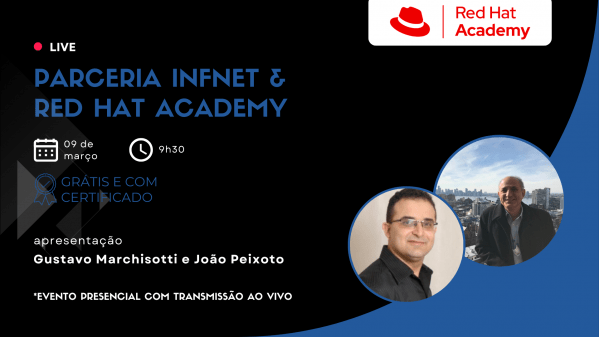 Imagem do evento Parceria Infnet e Red Hat Academy